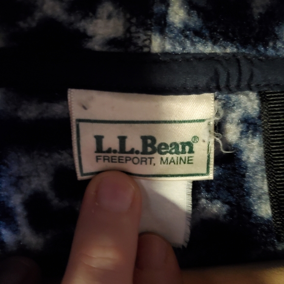 🌹 L.L.Bean Vintage Fleece Hooded Zip-up Patterned Jacket - Picture 3 of 9